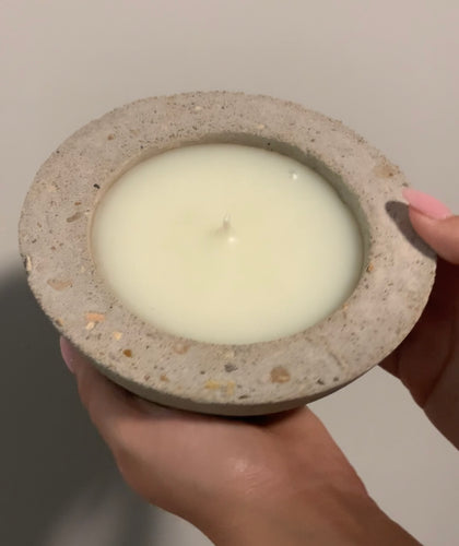 Concrete Candle -Alabama Kudzu (cotton core wick)